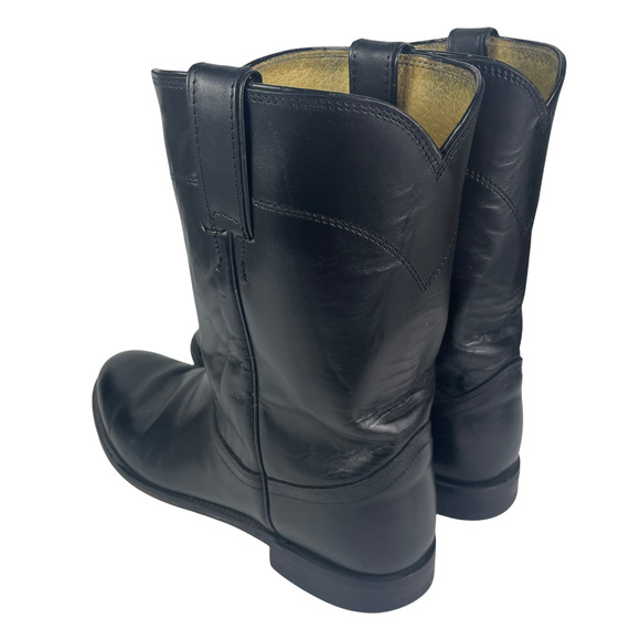 Justin Black Corona Roper Premium Leather Western Boots main image 7